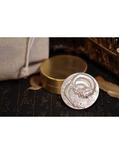SCALED DRAGON 9 Dragons Series Summer Version 5 Oz Silver Coin 18888 Francs Chad 2024 - Coins & More - Tchad