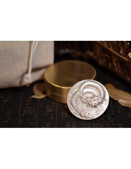 SCALED DRAGON 9 Dragons Series Summer Version 5 Oz Silver Coin 18888 Francs Chad 2024 - Coins & More - Tchad