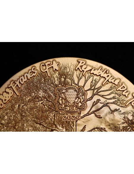 SCALED DRAGON 9 Dragons Series Autumn Version 5 Oz Silver Coin 18888 Francs Chad 2024 - Coins & More - Tchad