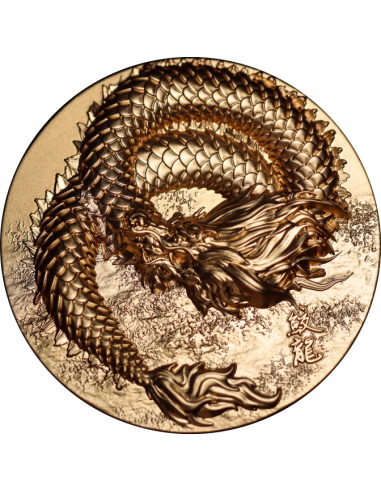 SCALED DRAGON 9 Dragons Series Autumn Version 5 Oz Silver Coin 18888 Francs Chad 2024 - Coins & More - Tchad