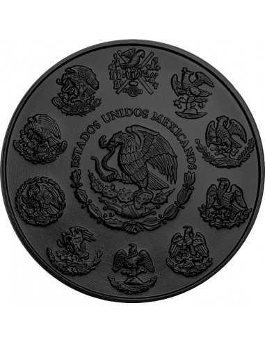 DIA DE LOS MUERTOS Black Platinum 1 Oz Silver Coin Mexico 2023 - Coins & More - Mexique