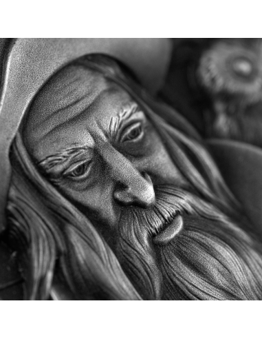 THE WIZARD 2 Oz Silver Fluorescent 3D Coin 2000 Francs Cameroon 2023