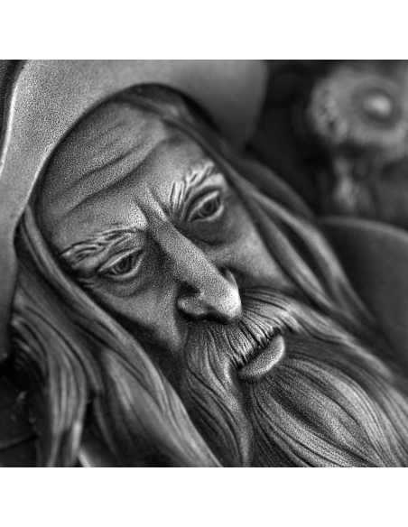THE WIZARD 2 Oz Silver Fluorescent 3D Coin 2000 Francs Cameroon 2023