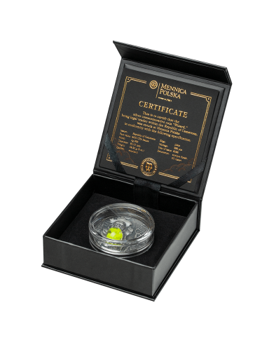 THE WIZARD 2 Oz Silver Fluorescent 3D Coin 2000 Francs Cameroon 2023