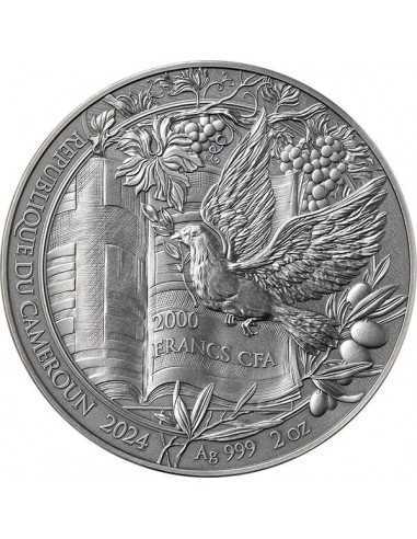 THE NATIVITY Bible Stories 2 Oz Silver Coin 2000 Francs Cameroon 2024 - Coins & More - Kamerun
