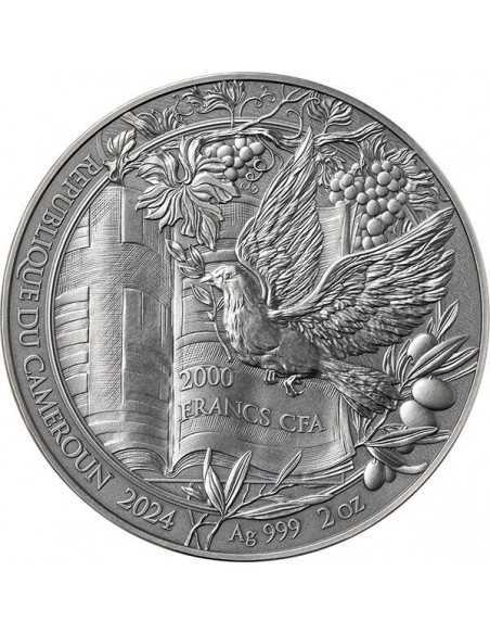 THE NATIVITY Bible Stories 2 Oz Silver Coin 2000 Francs Cameroon 2024 - Coins & More - Kamerun