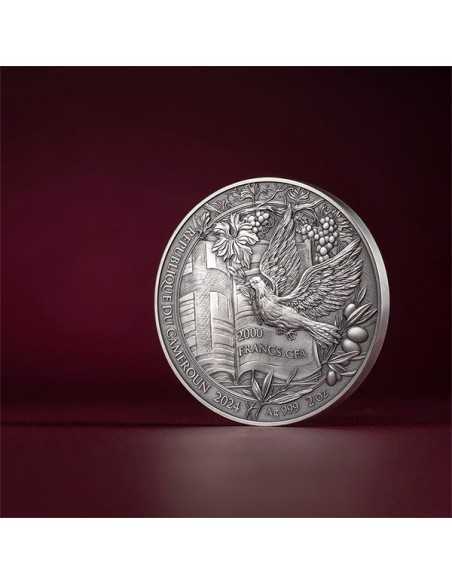 THE NATIVITY Bible Stories 2 Oz Silver Coin 2000 Francs Cameroon 2024 - Coins & More - Kamerun