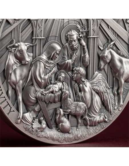 THE NATIVITY Bible Stories 2 Oz Silver Coin 2000 Francs Cameroon 2024 - Coins & More - Kamerun