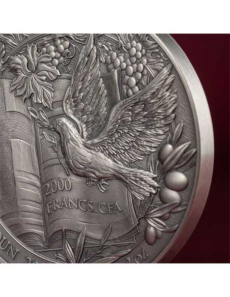 THE NATIVITY Bible Stories 2 Oz Silver Coin 2000 Francs Cameroon 2024 - Coins & More - Kamerun