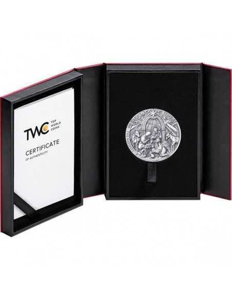 THE NATIVITY Bible Stories 2 Oz Silver Coin 2000 Francs Cameroon 2024 - Coins & More - Kamerun