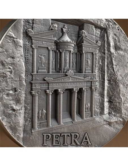 PETRA Rock-Cut Monuments 5 Oz Silver Coin 50 Cedis Ghana 2024 - Coins & More - Ghana