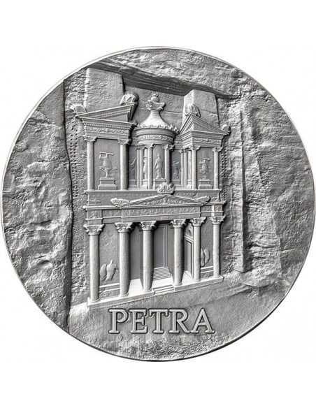 PETRA Rock-Cut Monuments 5 Oz Silver Coin 50 Cedis Ghana 2024 - Coins & More - Ghana