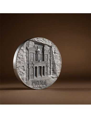 PETRA Rock-Cut Monuments 5 Oz Silver Coin 50 Cedis Ghana 2024 - Coins & More - Ghana