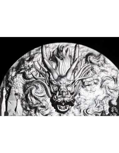 WINGED DRAGON OF WISDOM 9 Dragons Series 5 Oz Silver Coin 18888 Francs Chad 2024 - Coins & More - Tchad