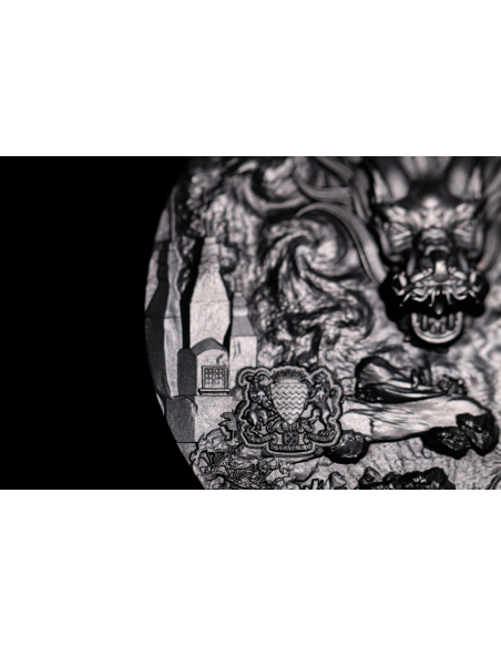 WINGED DRAGON OF PROTECTION 9 Dragons Series 5 Oz Silver Coin 18888 Francs Chad 2024 - Coins & More - Chad