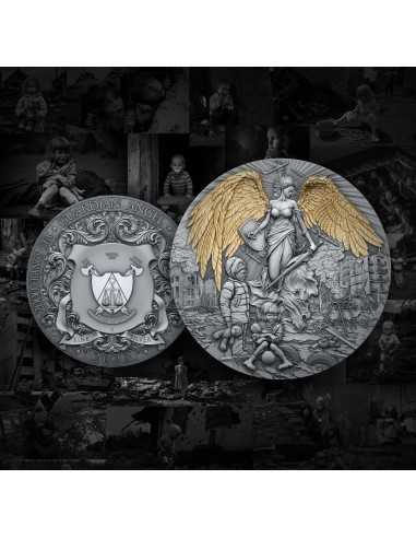 GUARDIAN ANGEL 2 Oz Silver Coin 2000 Francs Cameroon 2023 - Coins & More - Kamerun