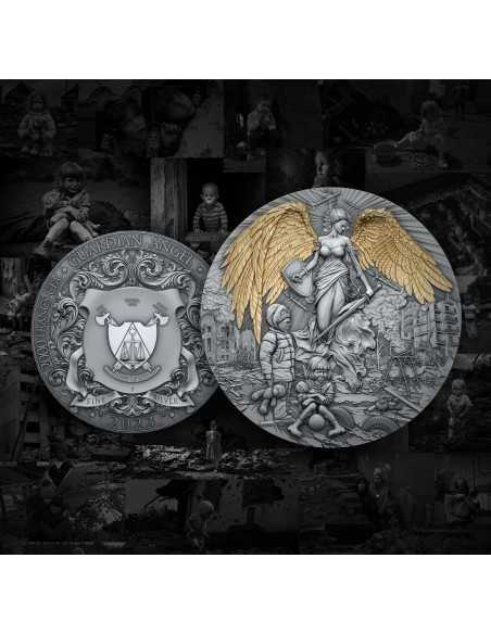 GUARDIAN ANGEL 2 Oz Silver Coin 2000 Francs Cameroon 2023 - Coins & More - Kamerun