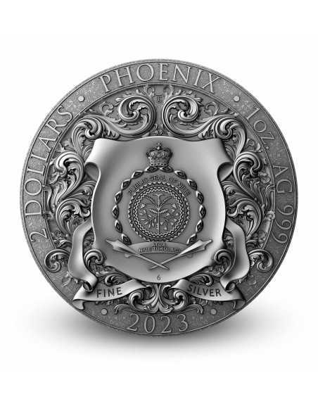 PHOENIX 1 Oz Silver Coin 2$ Niue 2023 - Coins & More - Niue