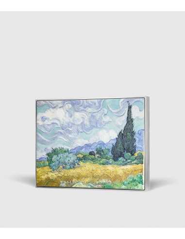 WHEAT FIELD WITH CYPRESSES 1889 By Vincent Van Gogh Colored 2.5 Oz Silver & 120g Copper Coin 10000 Francs Chad 2024 - Coins &...