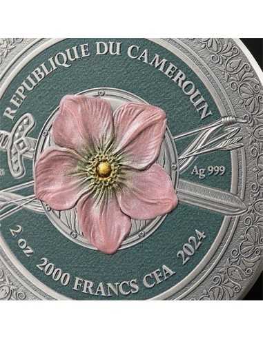AMAZON Femina Bellator 2 Oz Silver Coin 2000 Francs CFA Cameroon 2024 - Coins & More - Camerun