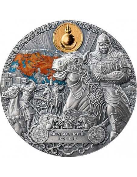 MONGOL EMPIRE Legacy of the Greatest Empires 2 Oz Silver Coin 2000 Francs CFA Cameroon 2024 - Coins & More - Cameroun