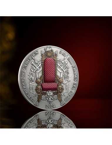 MONGOL EMPIRE Legacy of the Greatest Empires 2 Oz Silver Coin 2000 Francs CFA Cameroon 2024 - Coins & More - Cameroun