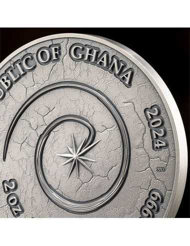 SALAMANDER Chronicles of Fire 2 Oz Silver Coin 10 Cedis Ghana 2024 - Coins & More - Ghana