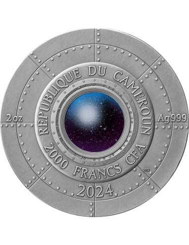 ROSWELL UFO INCIDENT Interstellar Phenomena 2 Oz Silver Coin 2000 Francs Cameroon 2024 - Coins & More - Kamerun