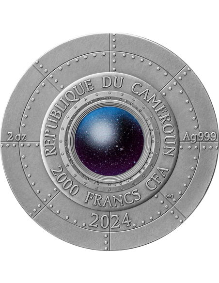 ROSWELL UFO INCIDENT Interstellar Phenomena 2 Oz Silver Coin 2000 Francs Cameroon 2024 - Coins & More - Kamerun