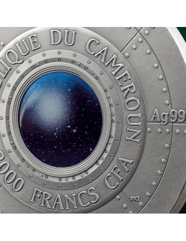 ROSWELL UFO INCIDENT Interstellar Phenomena 2 Oz Silver Coin 2000 Francs Cameroon 2024 - Coins & More - Kamerun
