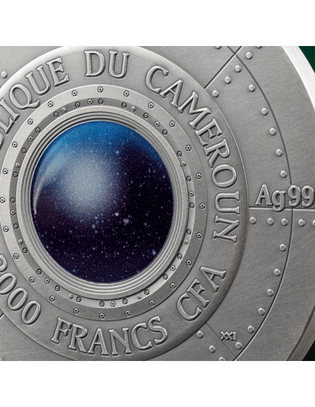 ROSWELL UFO INCIDENT Interstellar Phenomena 2 Oz Silver Coin 2000 Francs Cameroon 2024 - Coins & More - Kamerun