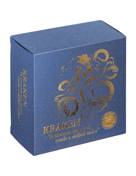 KRAKEN Life Quotes 1 Oz Silver Coin 5 Cedis Ghana 2024 - Coins & More - Ghana