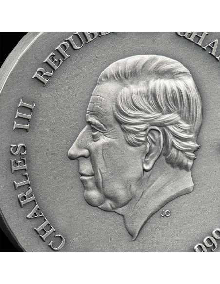 KRAKEN Life Quotes 1 Oz Silver Coin 5 Cedis Ghana 2024 - Coins & More - Ghana