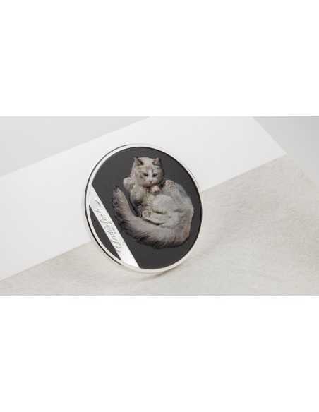 UNDER CAT Underlook 1 Oz Silver Coin 5$ Cook Islands 2024 - Coins & More - Isole Cook