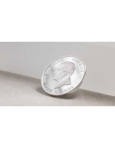 UNDER CAT Underlook 1 Oz Silver Coin 5$ Cook Islands 2024 - Coins & More - Isole Cook