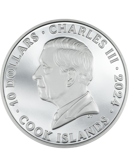 K2 Peaks 2 Oz Silver Coin 10$ Cook Islands 2024 - Coins & More - Isole Cook