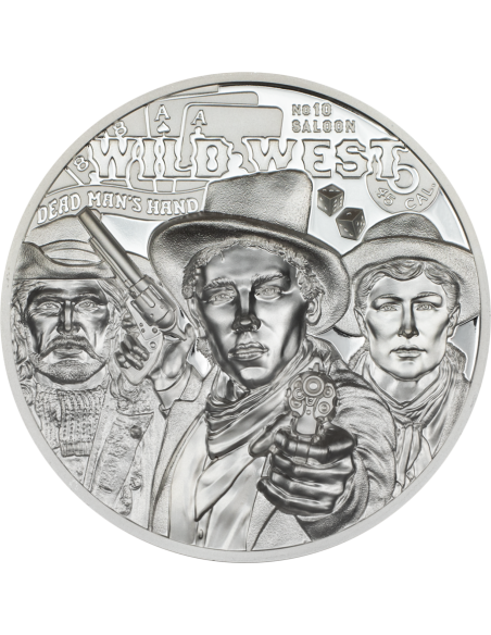 WILD WEST Legends 1 Oz Silver Coin 5$ Cook Islands 2024 - Coins & More - Islas Cook