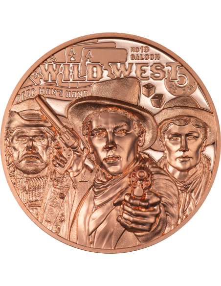 WILD WEST Legends Copper Coin 1$ Cook Islands 2024 - Coins & More - Cook Islands
