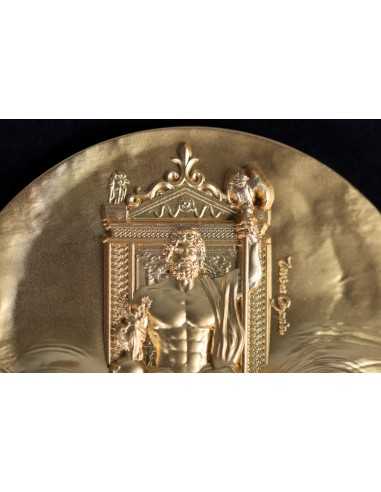 ZEUS AT OLYMPIA Gold Gilded 2 Oz Silver Coin 10000 Francs Tchad 2024 - Coins & More - Chad