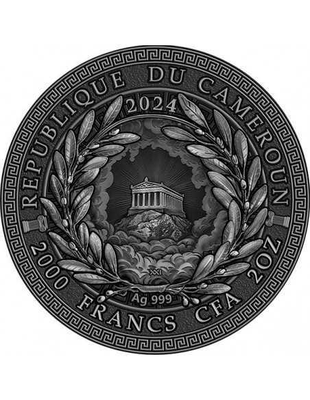 NIKE The Great Greek Mythology 2 Oz Silver Coin 2000 Francs Cameroon 2024 - Coins & More - Cameroun