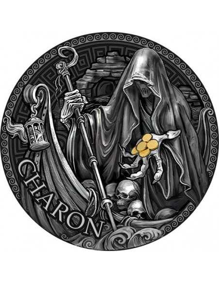 CHARON The Great Greek Mythology 1 Oz Silver Coin 1000 Francs Cameroon 2024 - Coins & More - Cameroun