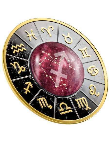 SAGITTARIUS Zodiac Signs Silver Coin 500 Francs Cameroon 2023 - Coins & More - Cameroon