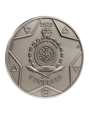 EARTH The Elements 2 Oz Silver Coin 5$ Niue 2023