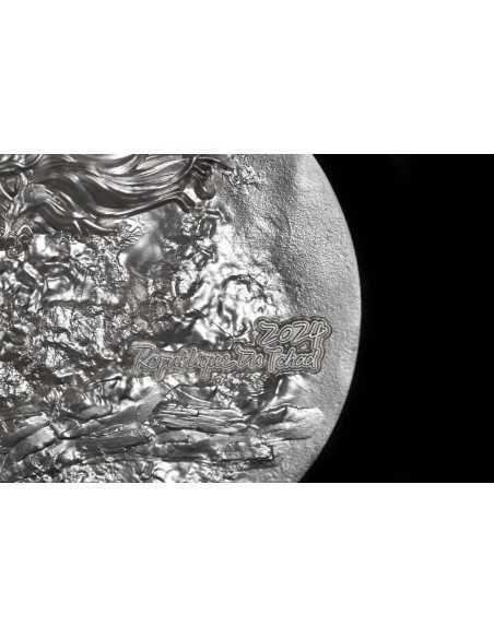FIRE DRAGON 9 Dragons Series 5 Oz Silver Coin 18888 Francs Chad 2024 - Coins & More - Chad