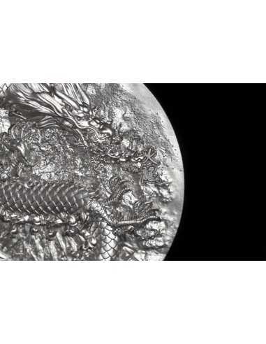 FIRE DRAGON 9 Dragons Series 5 Oz Silver Coin 18888 Francs Chad 2024 - Coins & More - Chad