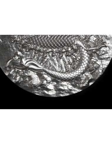 FIRE DRAGON 9 Dragons Series 5 Oz Silver Coin 18888 Francs Chad 2024 - Coins & More - Chad