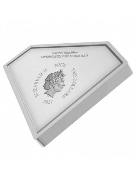 SUPERMAN LOGO 1 Oz Silver Proof Coin 2$ Dollars Niue 2021 - Coins & More - Niue