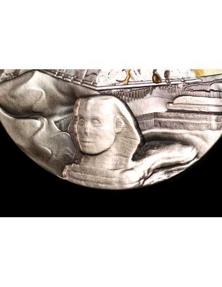 THE GREAT PYRAMID OF GIZA 2 Oz Silver Coin 10000 Francs Chad 2024 - Coins & More - Tchad