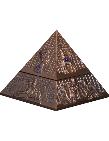 THE GREAT PYRAMID OF GIZA 2 Oz Silver Coin 10000 Francs Chad 2024 - Coins & More - Tchad
