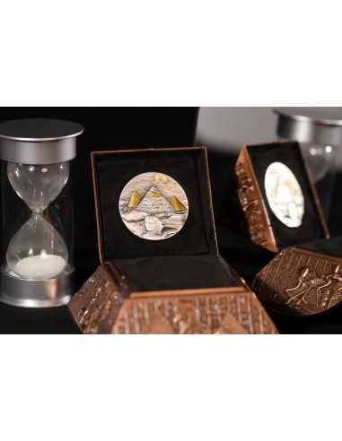 THE GREAT PYRAMID OF GIZA 2 Oz Silver Coin 10000 Francs Chad 2024 - Coins & More - Tchad